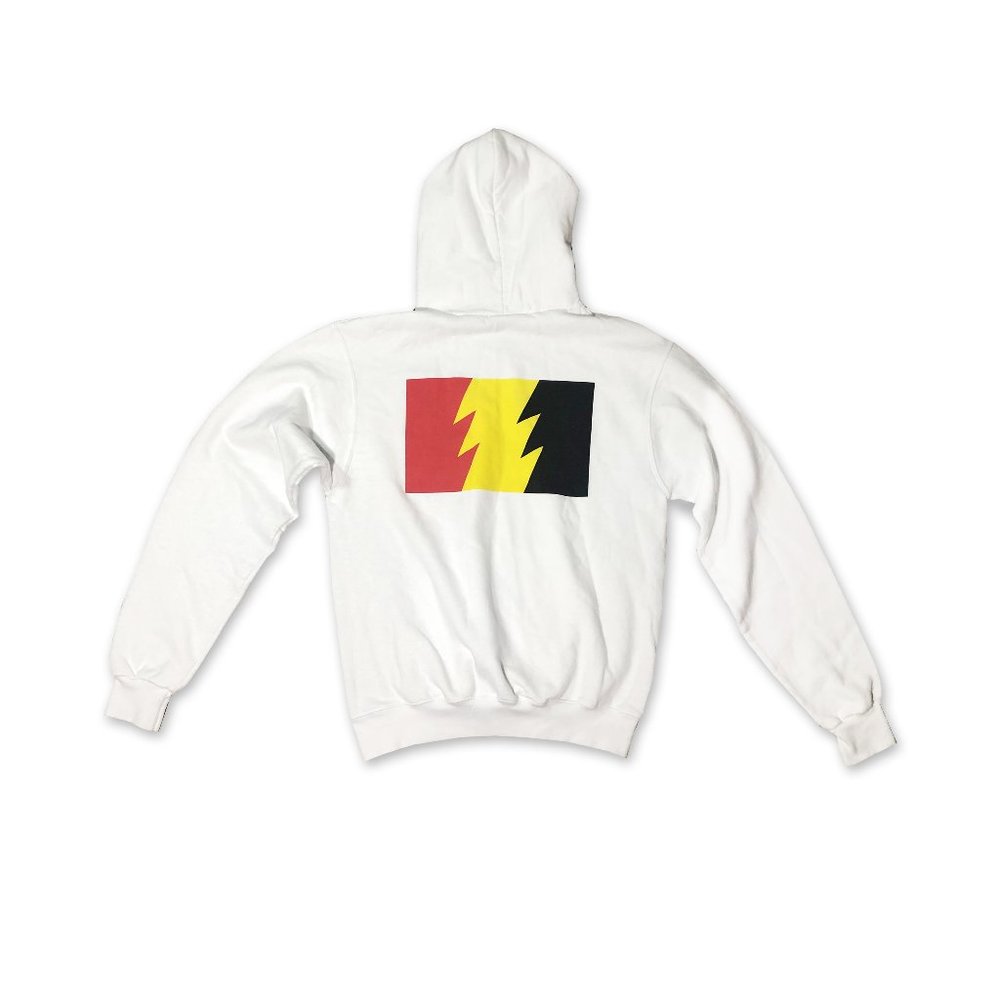 The hundreds X Champion White Hoodie